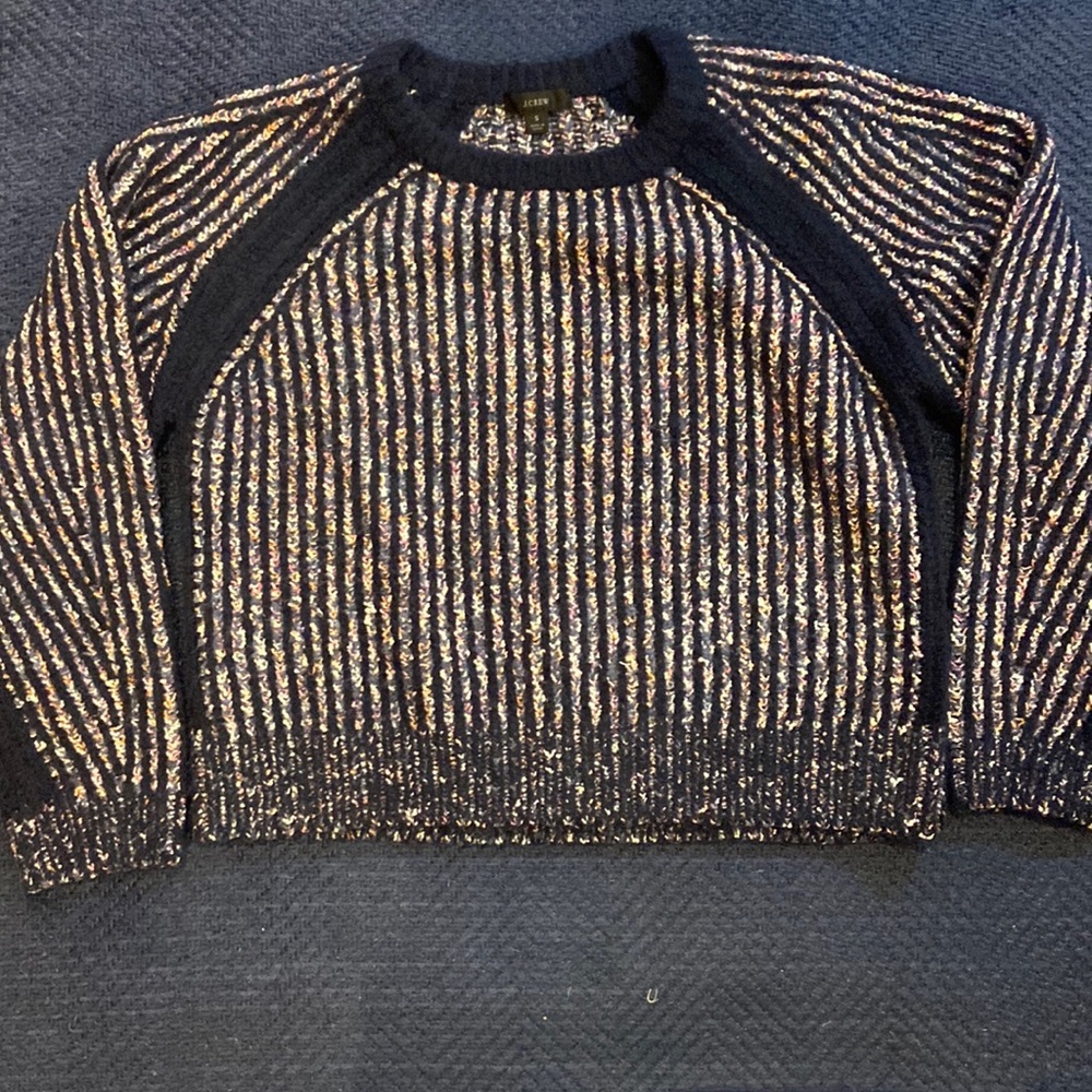 I.Crew Space-Dyed Crewneck Sweater